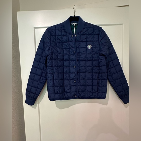 Wimbledon Jackets & Blazers - Navy Wimbledon Quilted Jacket
